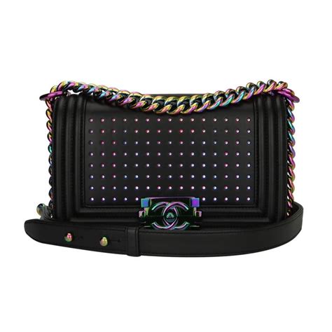 chanel small led boy|Chanel small boy bag black.